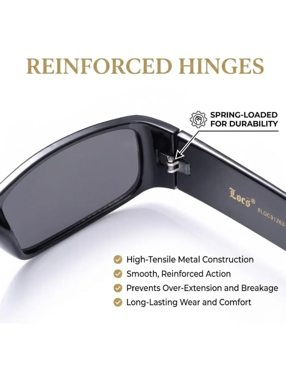 Stylish Men's Gangster Sunglasses with Bandana Print - Trendy Locs Eyewear